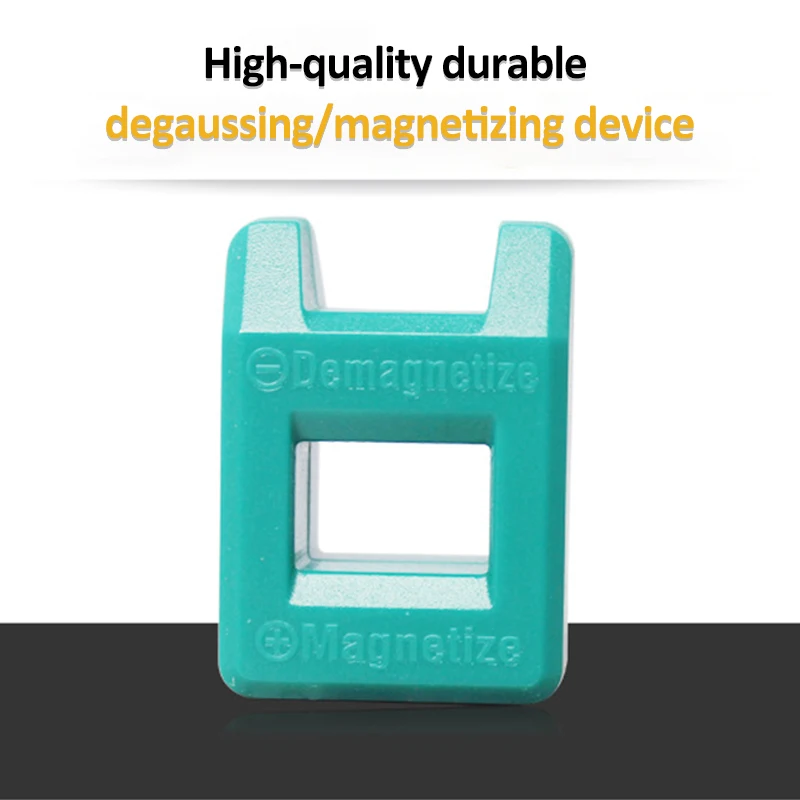 

1PC Magnetizer Demagnetizer Tool Screwdriver Bench Bits Gadget Handy Magnetized Driver Quick Magnetic Degaussing Green/Blue