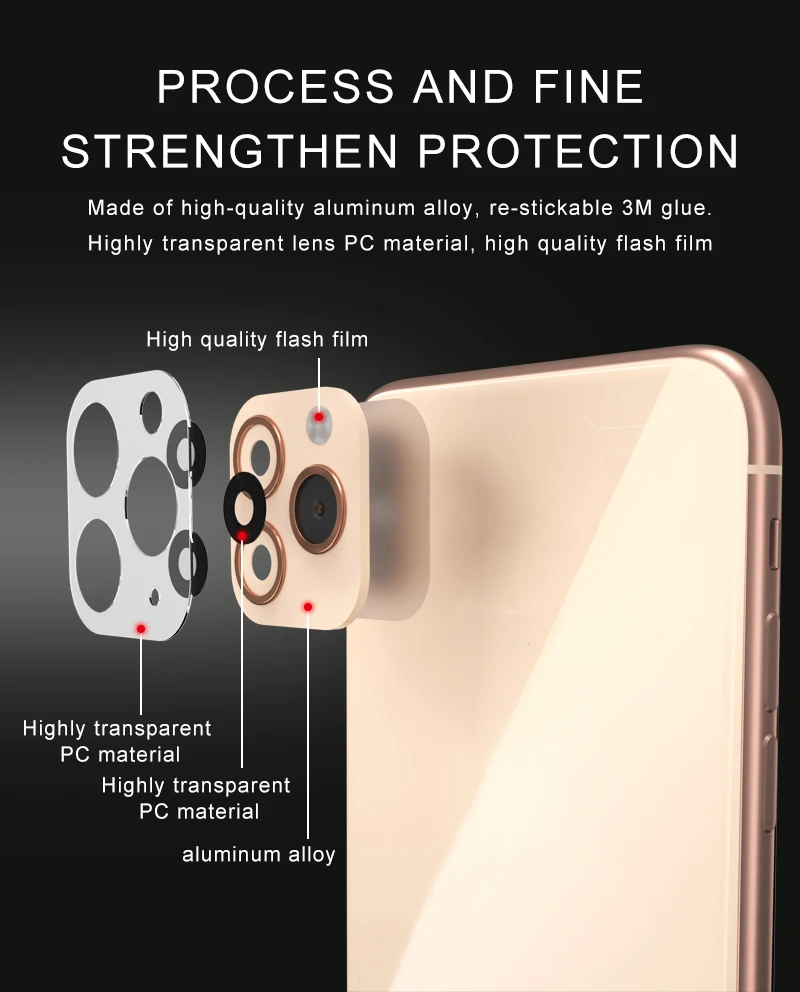 Подходит для iPhone Apple X, изменение секунд, 11 наклейка на рассеиватель, XSMAX, модифицированный, 11PROMAX Explosion, модифицированный чехол, объектив, 11PROMAX камера