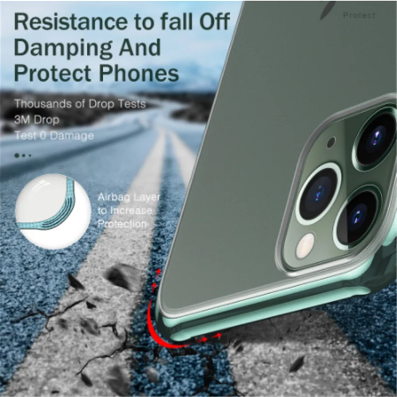 Матовый чехол для телефона для iPhone 6 6S 7 8 Plus X XS Max XR прозрачный для iPhone 11 Pro Max чехол для телефона прозрачный