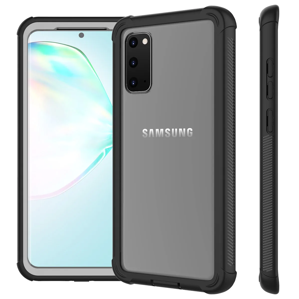 

For Samsung Galaxy S20 6.2 Case Dustproof Shockproof Supported Wireless Charging Full-Body Protection Anti-scratch Rugged Cover