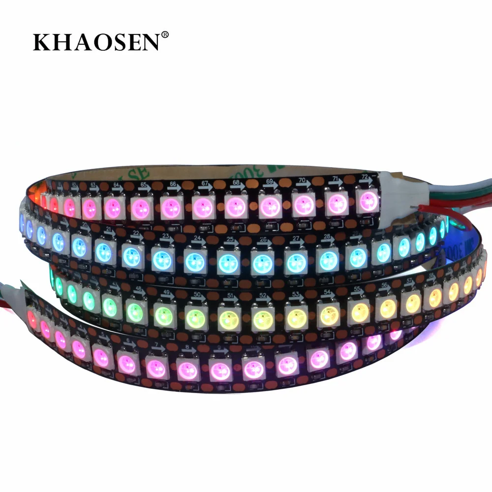 WS2811 WS2812B светодиодная лента 5050 SMD индивидуально адресуемая умная светильник вая