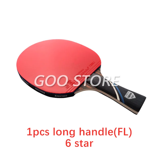 KOKUTAKU Racket 4/5/6 Star Carbon Table Tennis Racket ITTF Professional KOKUTAKU Ping Pong Bat Paddle 1pcs FL 6STAR