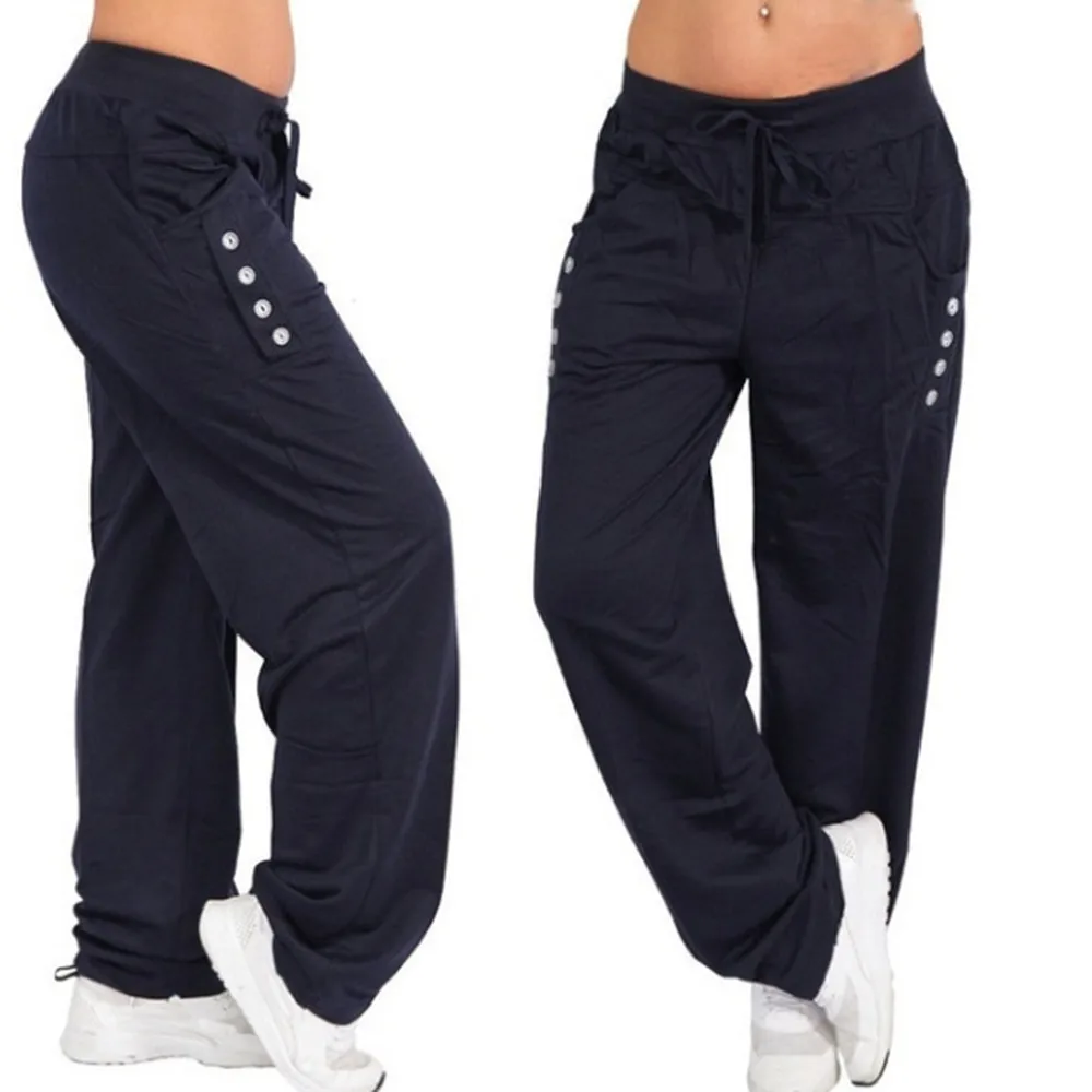 Womail женские брюки женские осенние зимние широкие спортивные Свободные повседневные длинные брюки женские брюки S-5XL