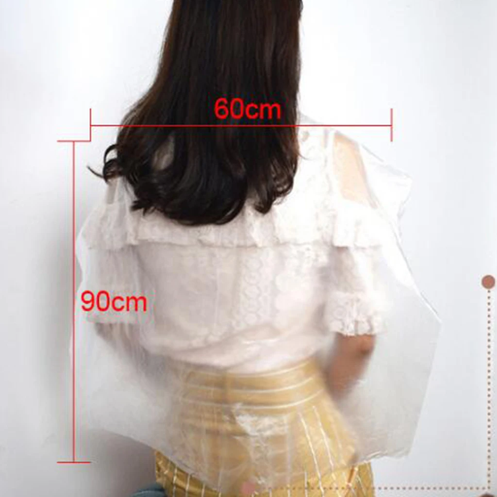 100 Pcs Disposable Hair Cutting Cape Salon Gown Protect Barber Capes Hairdressing Capes Cloth Waterproof Hairdresser Apron