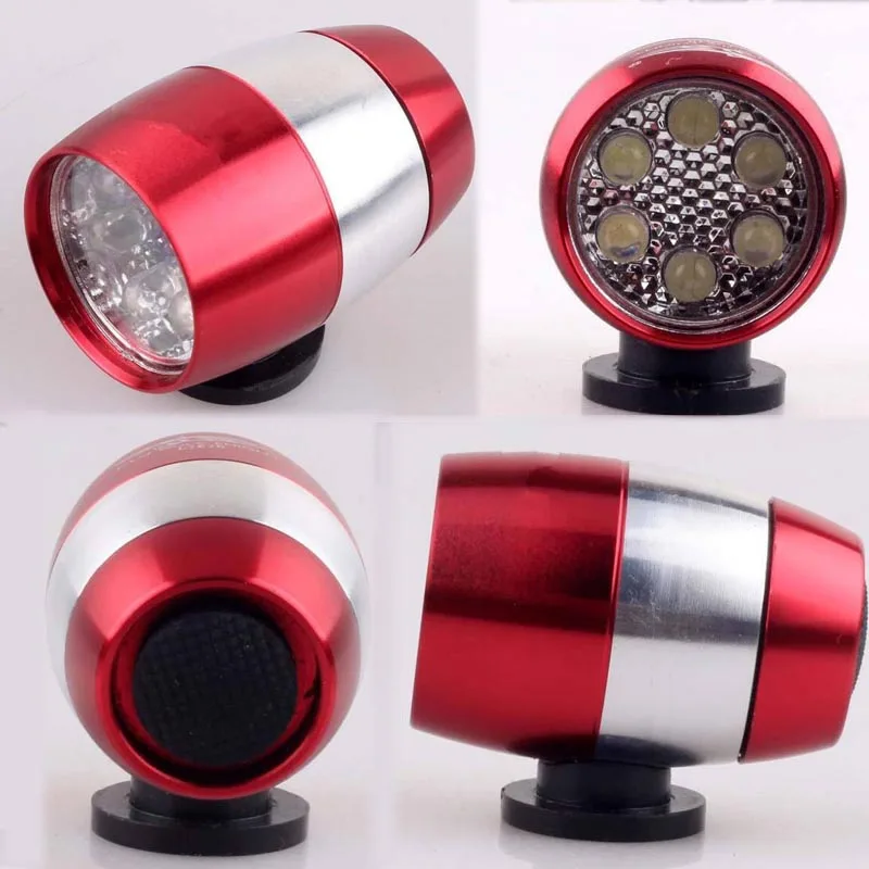 Новый велосипед светильник Предупреждение 6LED мини пивной головной хвост 360