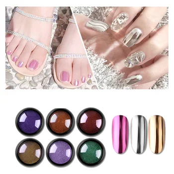 

1box Mirror Glitter Powder Nail Art Chrome Pigment Pearl Polishing Rubbing Nail Dust Manicure Decorations Dip Powder
