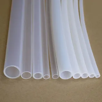 

PTFE Tube White ID 6mm x 8mm OD F46 Insulated Heat Protect Transmit Hosing Rigid Pipe Temperature Corrosion Resistance 600V