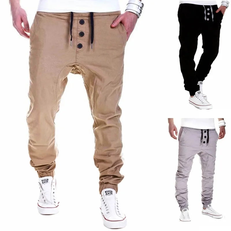 

2016 Autumn And Winter New Style MEN'S Casual Pants with Drawstring Elastic Gymnastic Pants K31