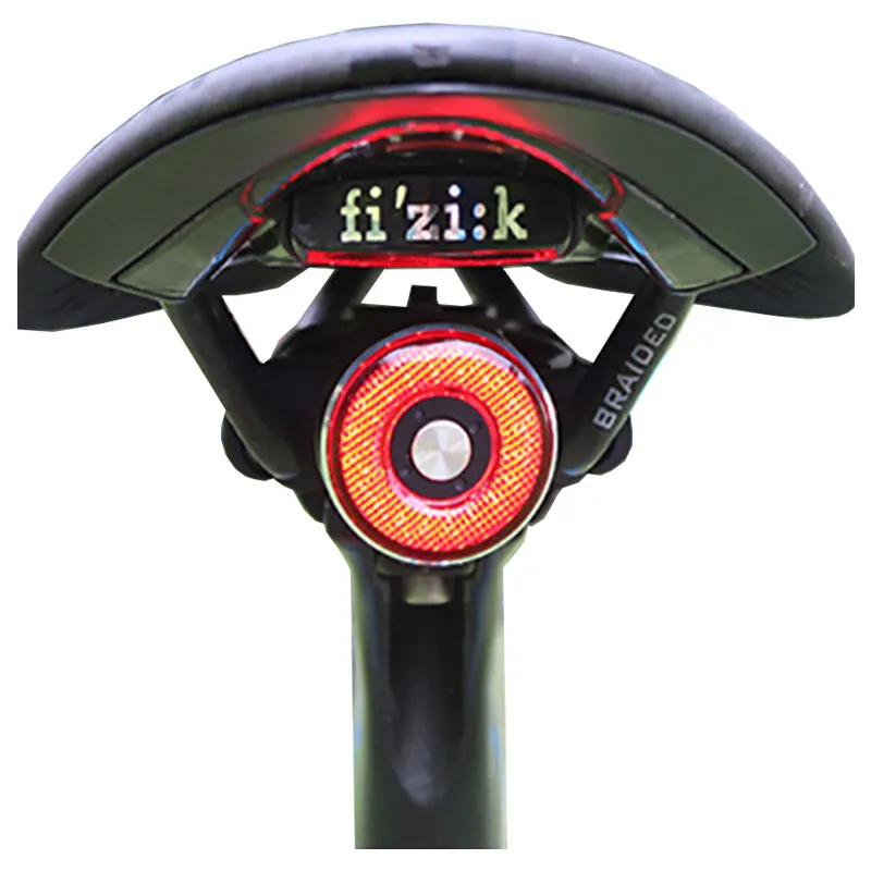 

2019 HOT Smart Braking Cycling Taillight Waterproof lantern MTB Road Bicycle LED headlight Bycicle Back Lights Safety warn light