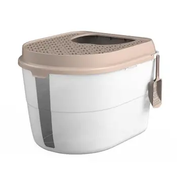 

Enclosed Deodorizing Super-large Cat Toilet With Mecca Jack-in Cat Sandbox