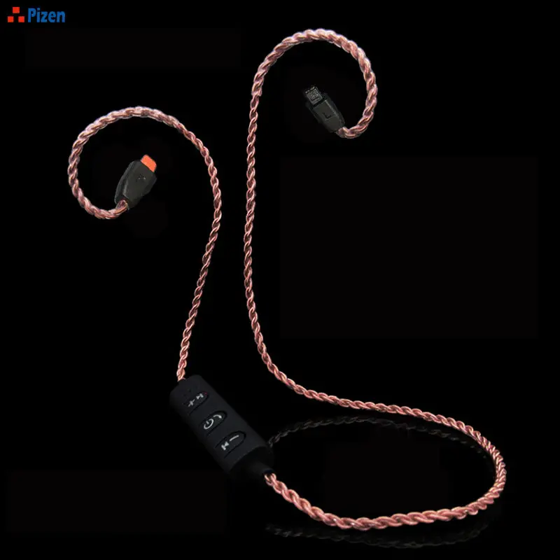 Беспроводной Bluetooth кабель для наушников Pizen SJBT CSR APTX 0 75 мм 2 контакта kz zs10 AS10 zst zsr APT X