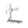 HAYEAR Mini Aluminum Alloy Stand USB Microscope Stand Holder Bracket Mini Foothold Table Frame for Microscope Repair Soldering 2