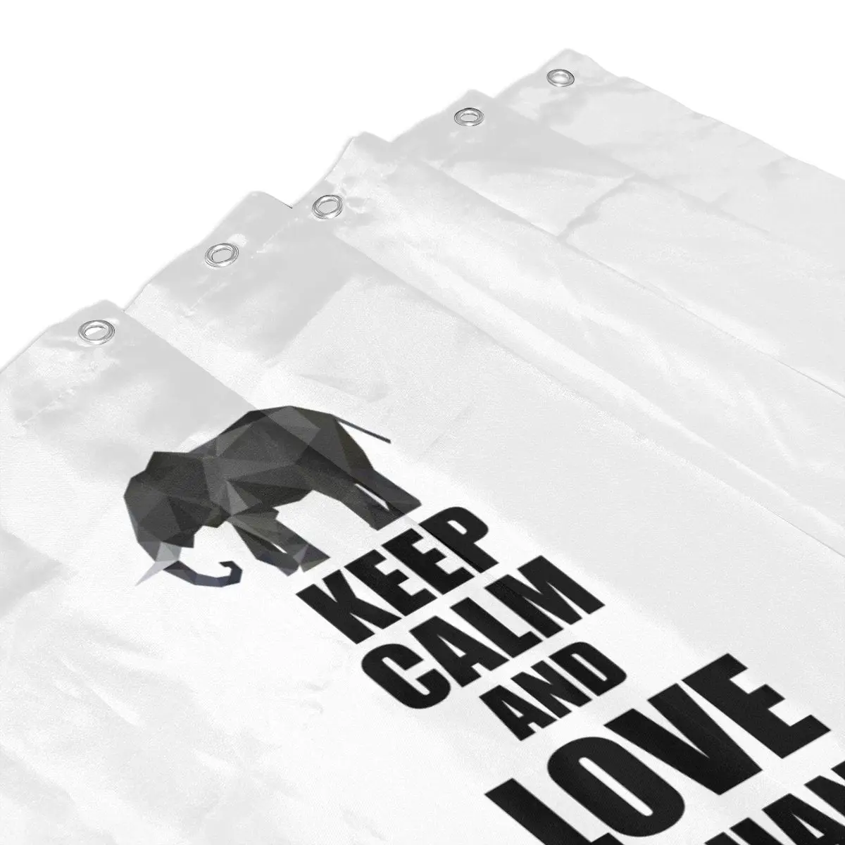 Darmian Keep Calm And Love Elephants железная занавеска для душа 66x72 в индивидуальном стиле для ванной комнаты декоративная Водонепроницаемая полиэфирная занавеска s