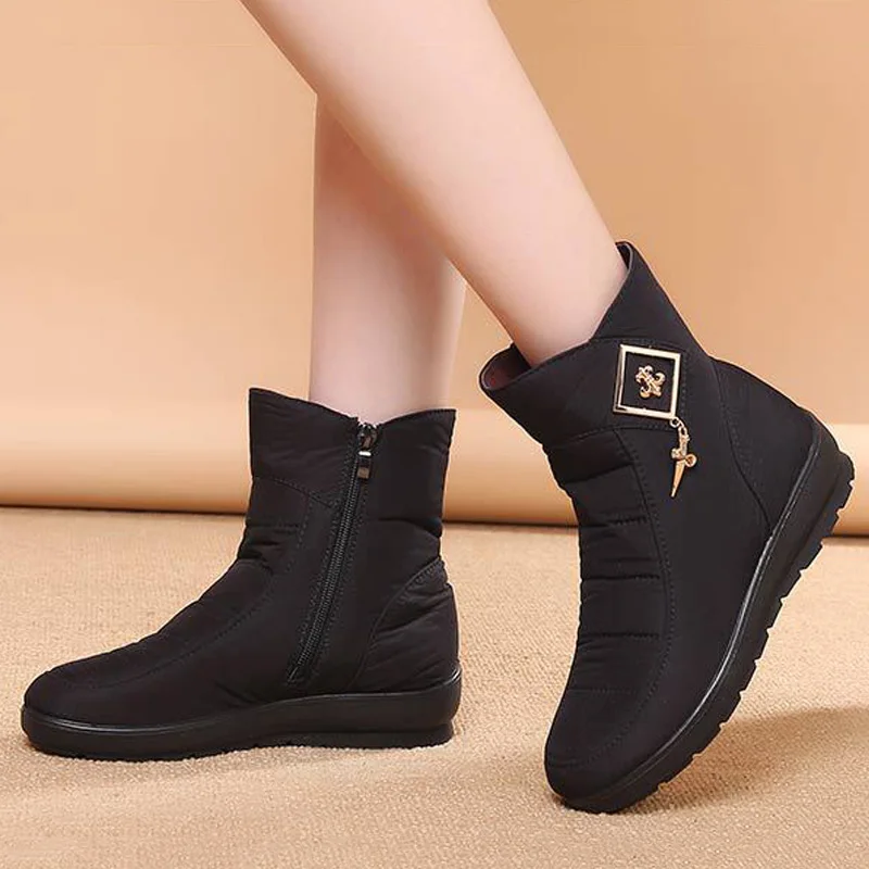 Najtaniej Buty damskie 2019 gorące botki dla kobiet śnieg buty zimowe buty kobieta botki wodoodporne Botas Mujer Plus rozmiar darmowa wysyłka