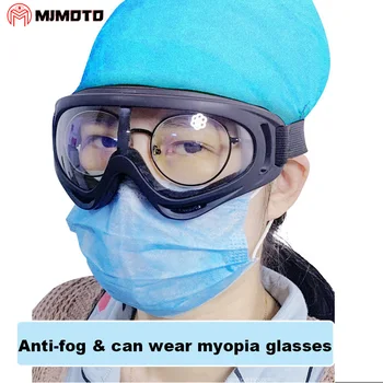 

Motor Breathable Goggles Outdoor Large Frame Windproof Glasses Mask Transparent Safety Protective Glasses Protect your eye away