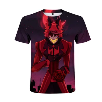 

Global new animation hazbin Cosplay Hotel 3D T-shirt Wansheng lovely clothing men and women 3D T-shirt
