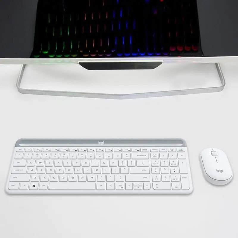 Мышь для клавиатуры lotech MK470 Combo Беспроводная USB Nano 2,4 GHz 1000 dpi оптическая 108 клавиша клавиатура и мышь комплект