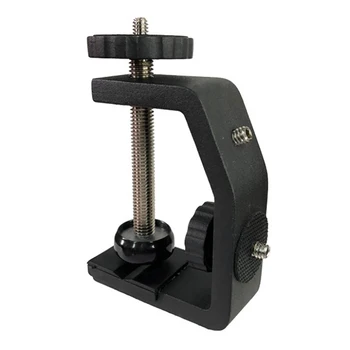 

Universal Aluminium Alloy C-Type 1/4 Inch Desktop Mount Clip Clamp Stand for Camera Tripod Ball Head