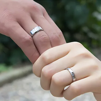 

4mm 6mm 8mm Bright Polish Gold Titanium Ring For Men and Women Couple Ring