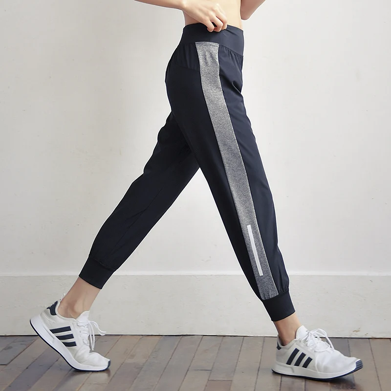 

2019 Sports Running Pants Autumn Women Loose Yoga Pants Sports Trousers Exercise Fitness Jogging Pockets Trousers Workout