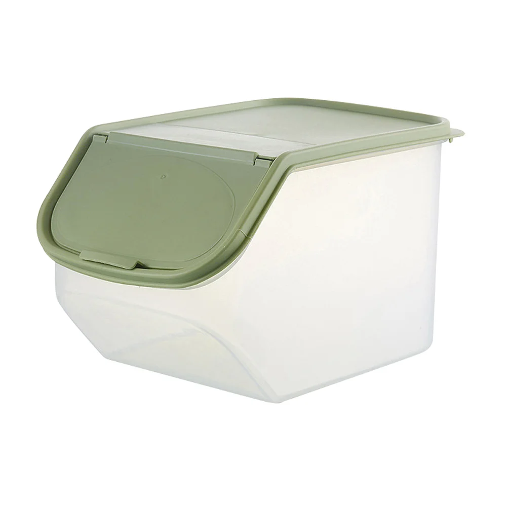 Ящик для хранения риса прозрачный предназначенный для хранения пищевых продуктов PP риса баррель с мерной чашкой SF66 - Цвет: Сливовый