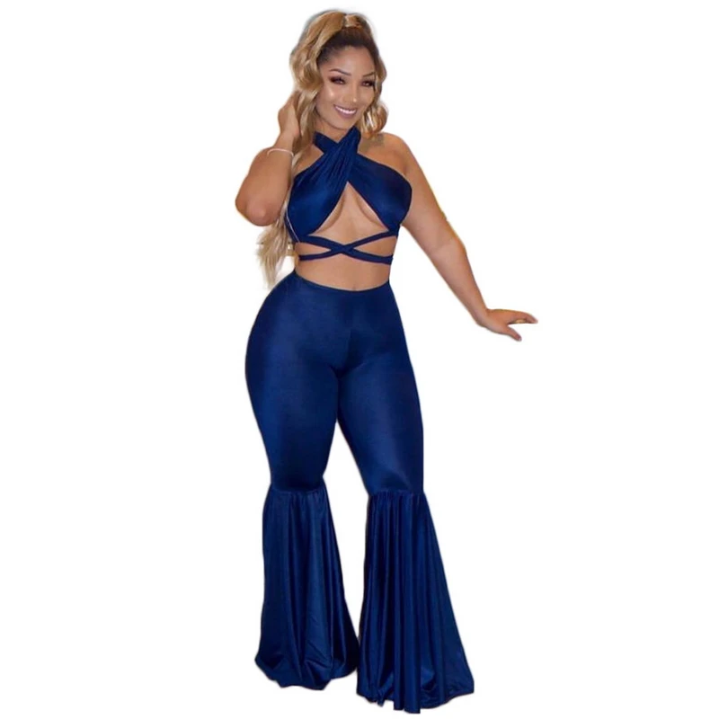 royal blue bell bottoms