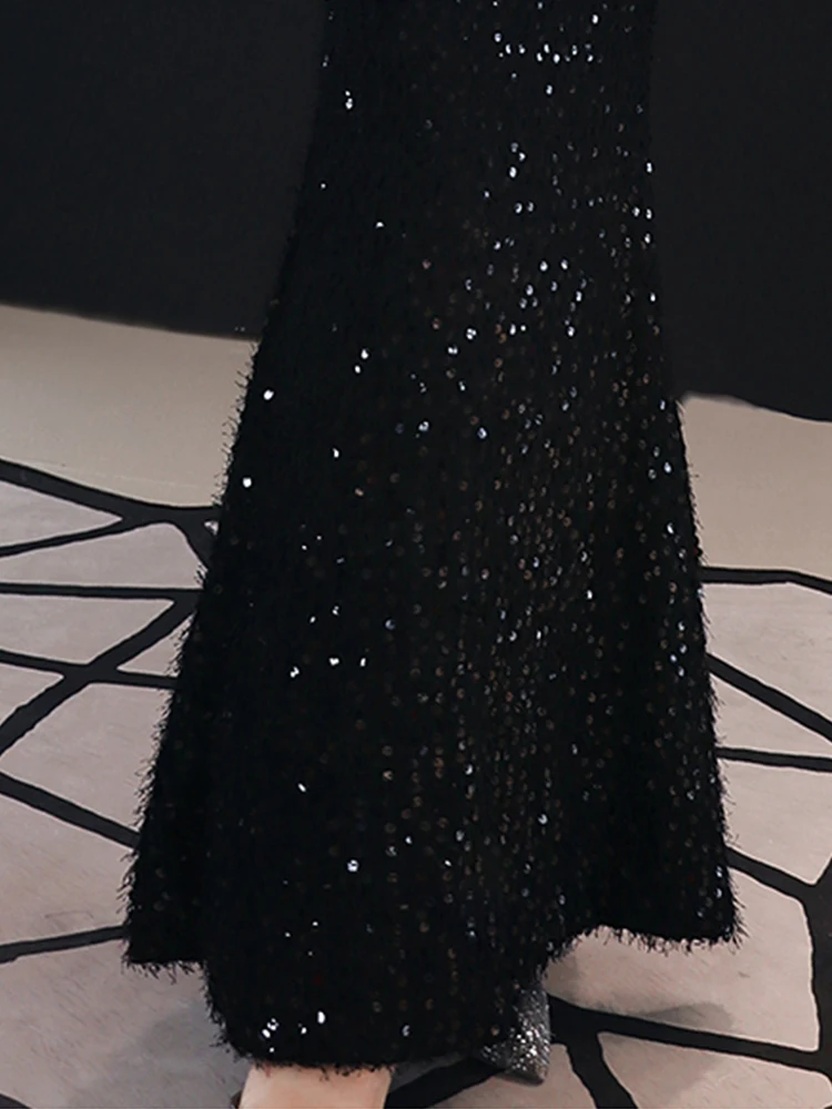 Вечернее платье, пикантное женское вечернее платье с v-образным вырезом и открытой спиной 2019 элегантный халат на молнии De Soiree вечерние