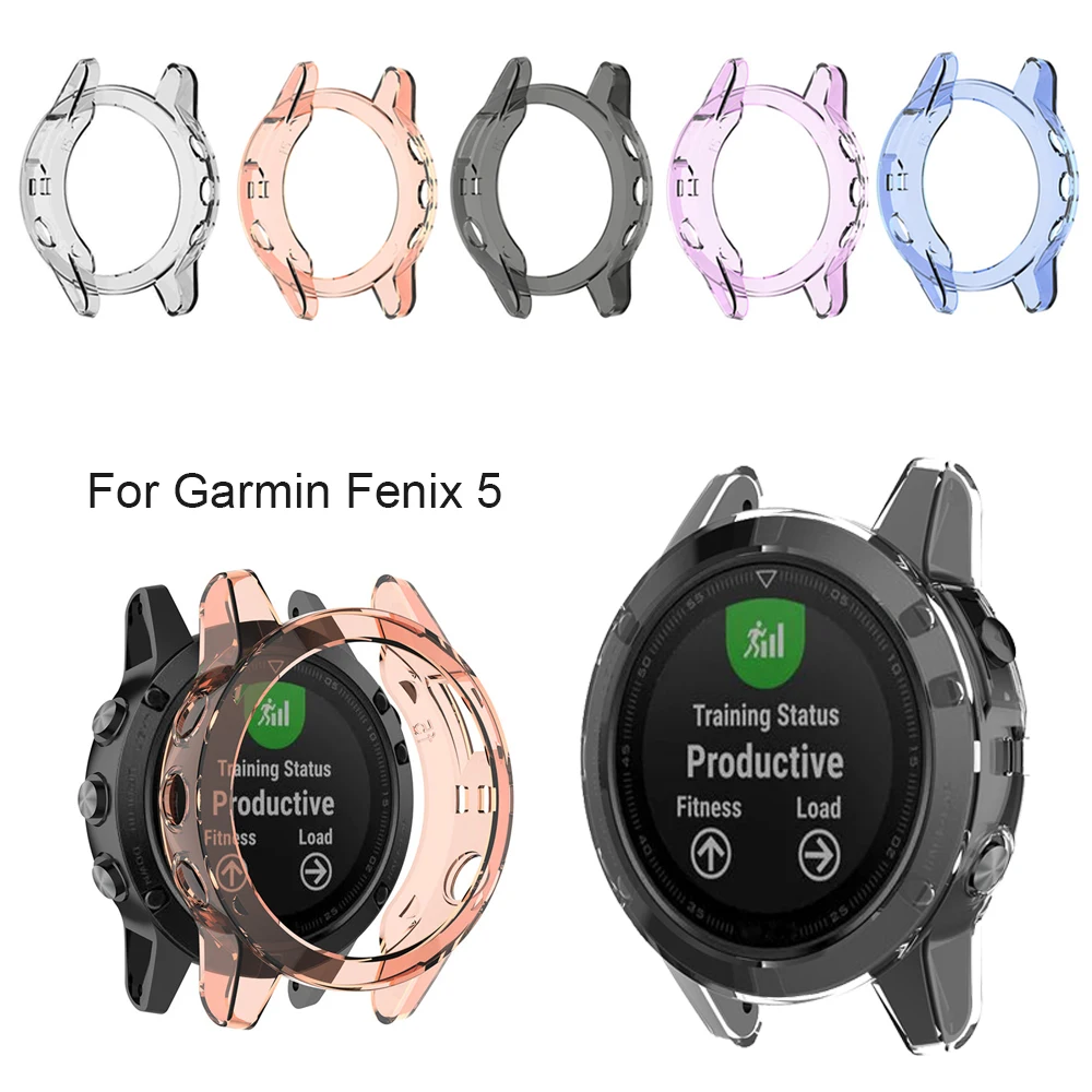 Прозрачный ТПУ защитный чехол для смарт часов Garmin Fenix 5/5S plus Силиконовый