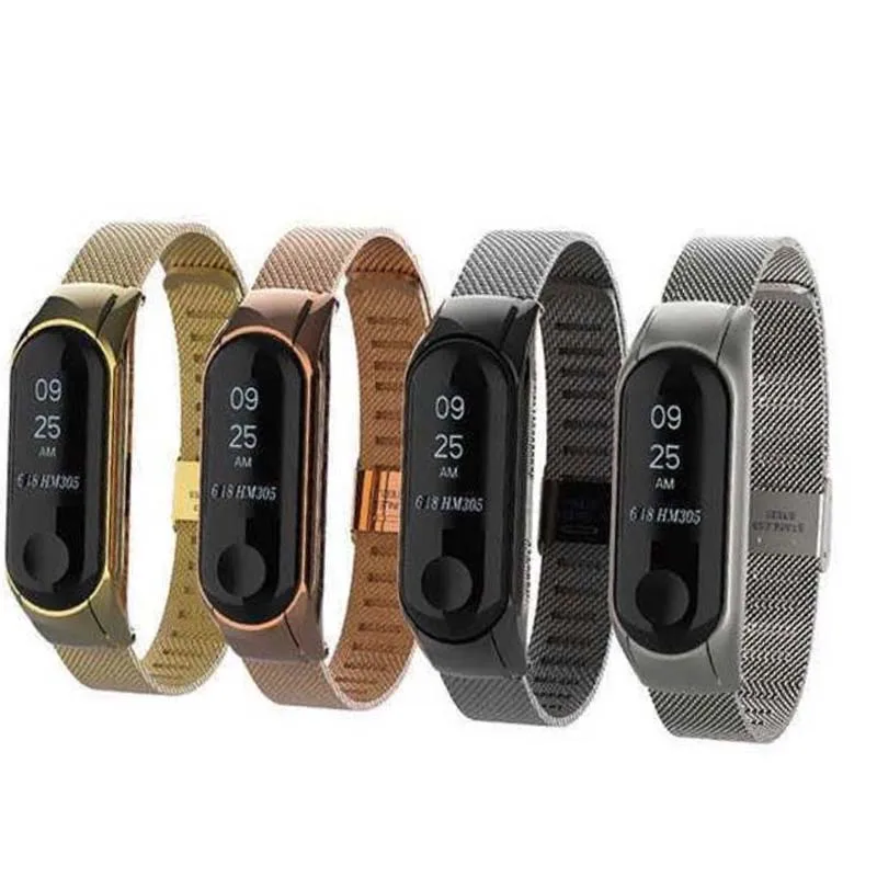 2020 регулируемый металлический ремешок Xiaomi Mi Band 6 5 4 3 2 Безвинтовой из нержавеющей