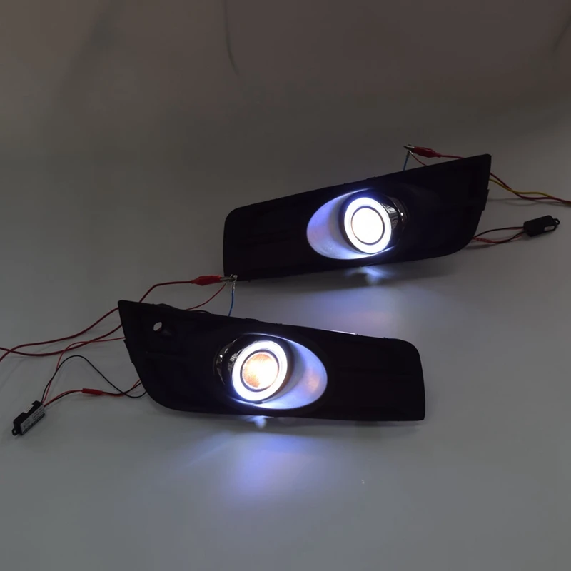 СВЕТОДИОДНЫЙ DRL Дневной светильник противотуманная фара автомобиля 12V для бега светильник s с Ангельские глазки для Chevrolet Cruze 2009