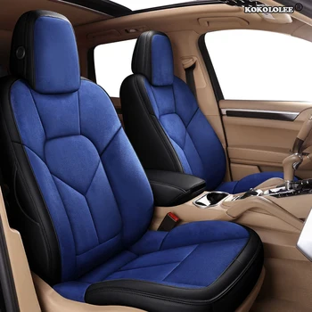 

kokololee Custom Leather car seat covers For VW UP! Golf Polo Caravelle Multivan Sharan Passat Variant T-ROC T-Cross seats cars