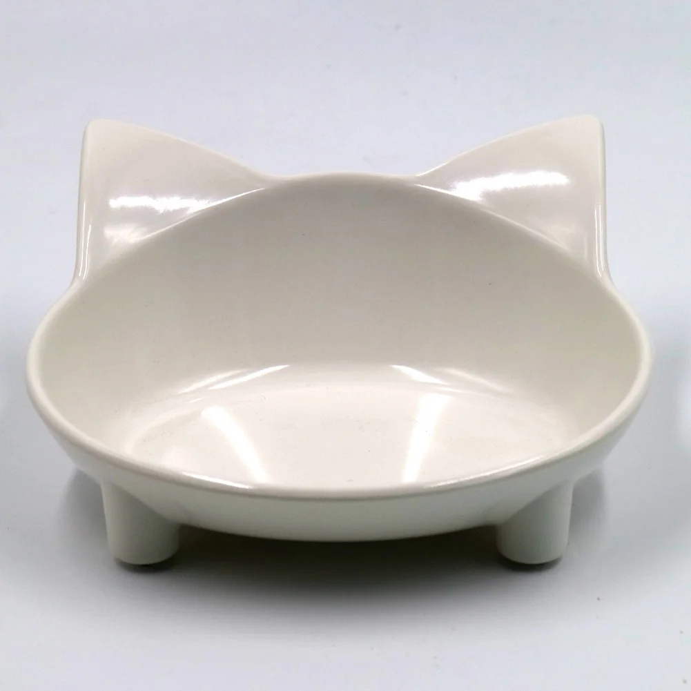 Shallow Cat Food Bowl Wide Dish Non Slip Cats Feeding For Relief