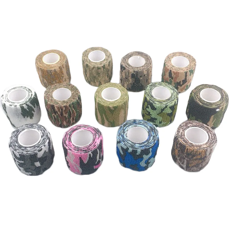 1 Stück Camouflage elastische Bandage selbstklebende Finger Handgelenk Palm Ankle Fixer Wrap Tape Crossfit Sport Tape Pet Medical Bandage – Detail 3