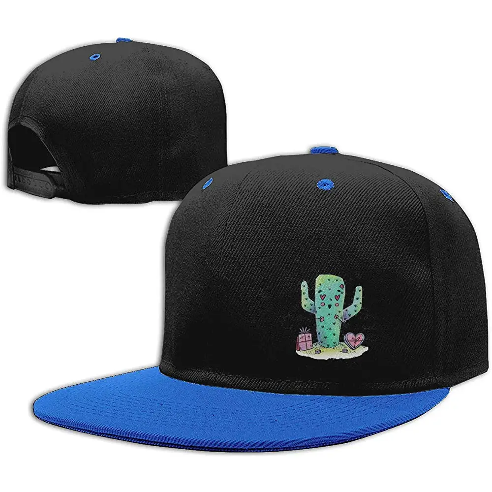 Бейсболка унисекс контрастного цвета в стиле хип-хоп с изображением кактуса сердца