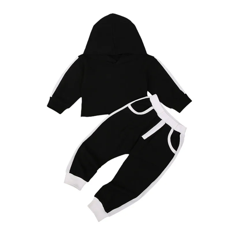 

2020 Autumn Winter Newborn Girls Clothes Boys Clothing Kids Long Sleeve Hoodied Top+Pants Infant Costume For Baby Sets