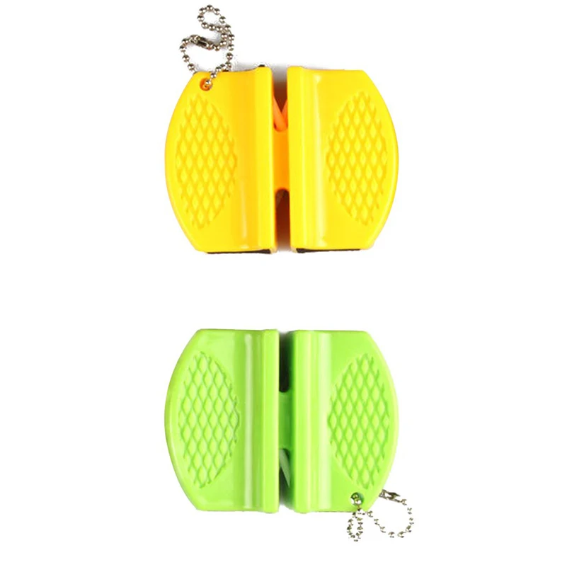 Hunting Knife Sharpener Pocket Survival Tool Multifunction EDC Keychain