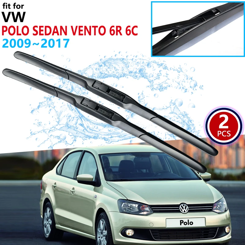 Auto Wischer Klinge Für Volkswagen Vw Polo Sedan Vento 6R 6C 2009 ~ 2017 2010 2011 Mk5 Windschutzscheibe Scheibenwischer Auto Zubehör