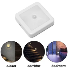 

New Night Light Smart Motion Sensor LED Night Lamp Battery Operated WC Bedside Lamp For Room Hallway Pathway Toilet