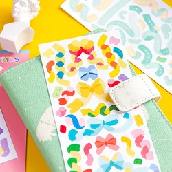 3 Sheets Per Pack Rainbowsky Series Stickers Decoration Colorful Hand Account DIY Material