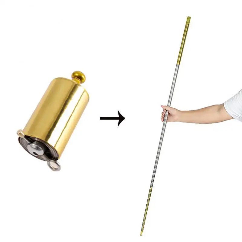 110/130/150cm Metal Magic Pocket Staff Portable Stick Arts Telescopic Rod Wand Toy Stage Trick Accessory | Игрушки и хобби