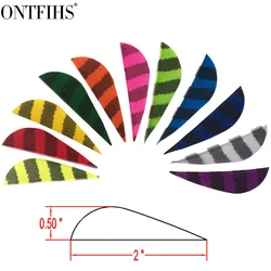 36 PCSONTFIHS 2inch Arrow Feather Parabolic Striped Archery Fletches Fletching Arrow Feathers Hunting 36 PCSONTFIHS 2inch Arrow Feather Parabolic Striped Archery Fletches Fletching Arrow Feathers Hunting