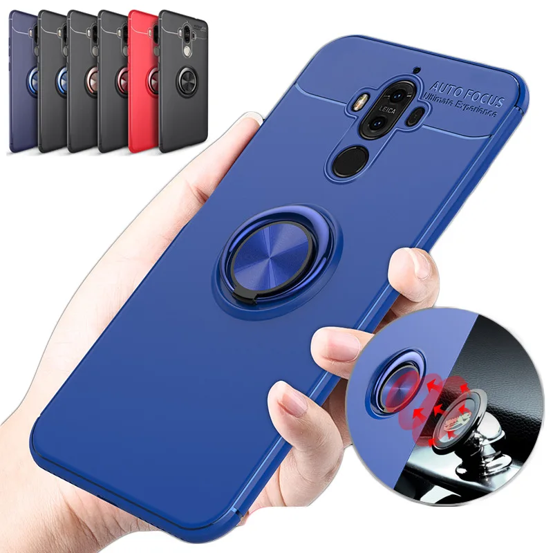 

Huawei mate9 mobile phone case P20LITE invisible bracket mate10pro ring magnetic P10 creative protective cover