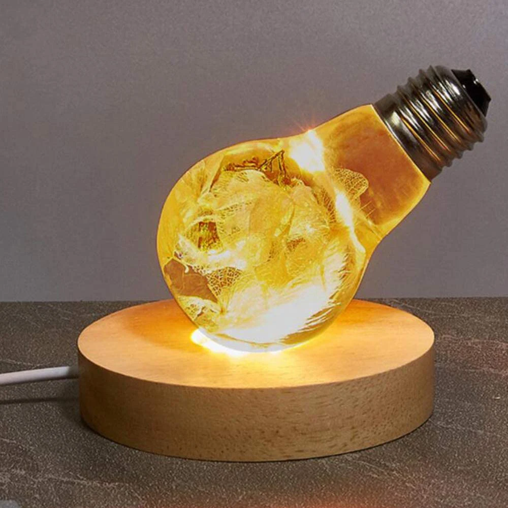 LED Wood Lamp Base USB Rechargeable with Remote Control Stand Lamp Holder Art Ornament Home Decor led lights lamp holder lamp bulb holder lamp base led lamp base