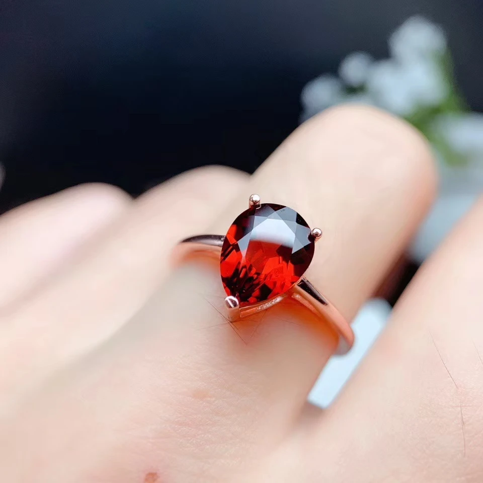 Серьги из серебра 925 пробы с натуральным гранатом|Ювелирные наборы| |
