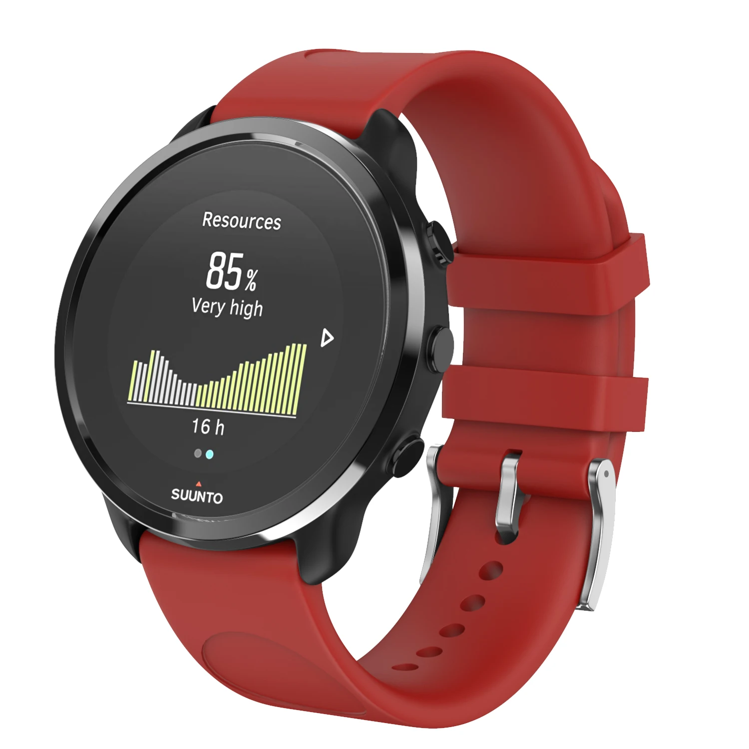 Для SUUNTO 3 фитнес 20 мм силиконовый ремешок для женщин Garmin Forerunner браслет для samsung Galaxy Watch силиконовый ремешок для мужчин - Цвет: Красный