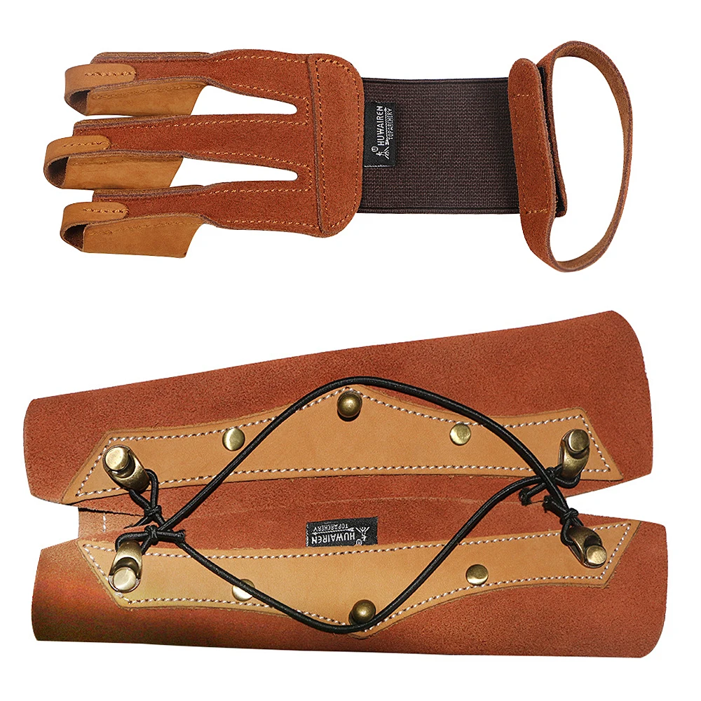 Стрела для стрельбы из лука перчатки с 3 пальцами стрельба защитный набор