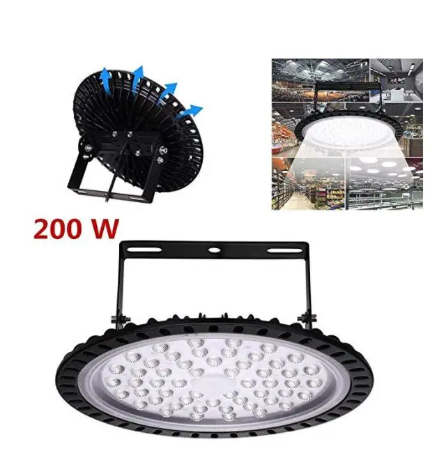 

200W LED High Bay lights industrial lighting Waterproof IP65 3030SMD Workshop Garage Warehouse Light