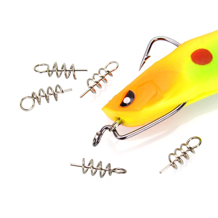 Fishing Accessories Fishing Tackle Fishing Tools Fishing Tool 50PCS Or 100PCS fishing pins/Hook Tool Centering Pins Fixed Latch Needle Spring Crank Twist Lock for Soft Lure/Bait/Worm/Grub