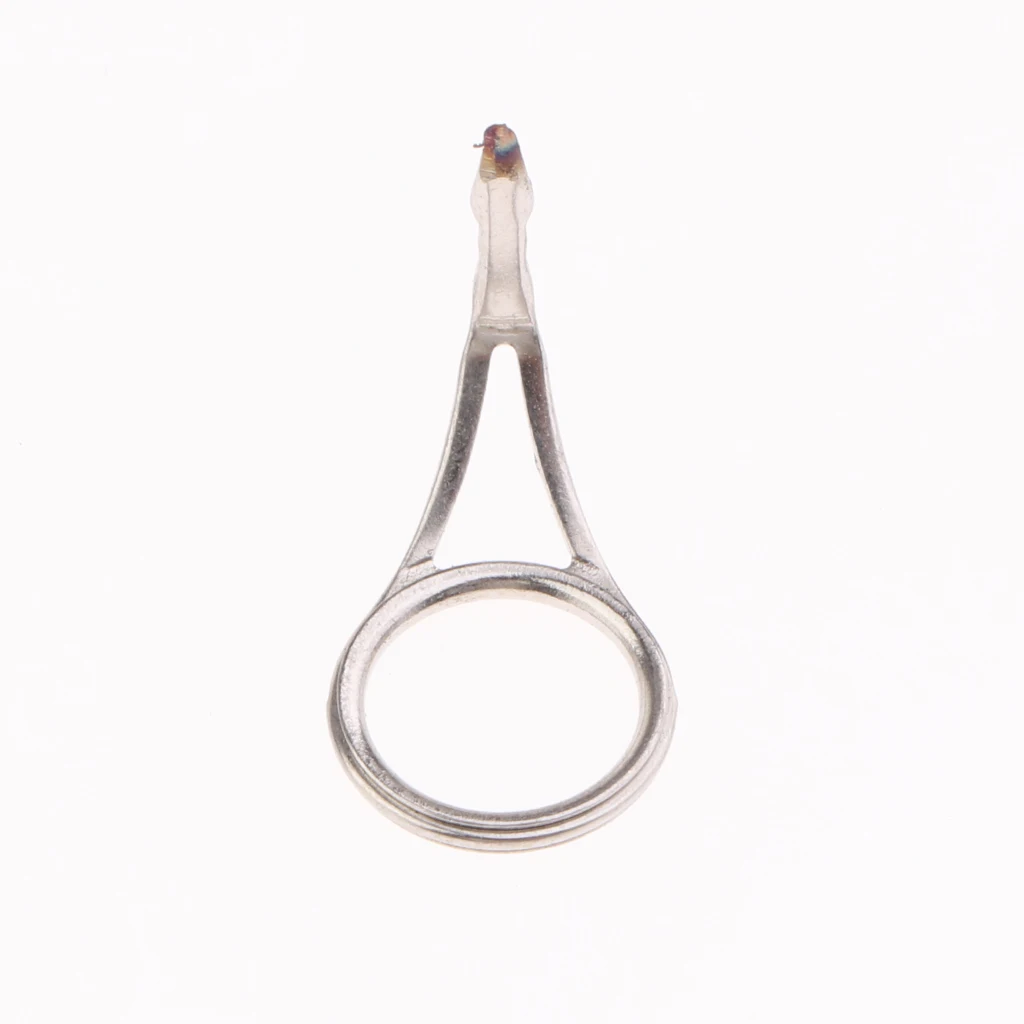 10 Pcs/Lot Fishing Rod Guides Eye Rings Stainless Steel Pole Repair Kit Replacement Tip Tops Replacement Tackles for Fisherman