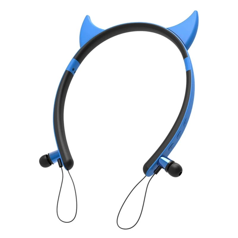 

Universal Bluetooth Wireless Headset, ZW29B Cartoon Devil Horn Shape Stereo Head-Mounted net Bluetooth Earphone